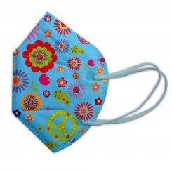FFP2 Masken - Designs 10 Stk hippie blau