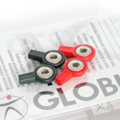 Klippelektroden im Set (2 x schwarz, 2 x rot) 