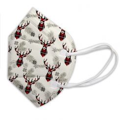FFP2 Masken - Weihnachtsdesigns 10 Stk winterhirsch