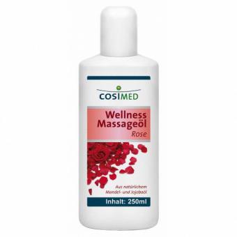 Wellness-Massageöl Rose von cosiMed 250 ml Flasche 