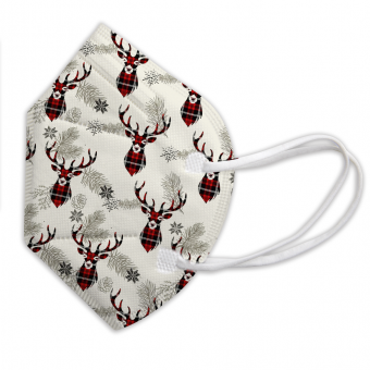 FFP2 Masken - Weihnachtsdesigns 10 Stk winterhirsch