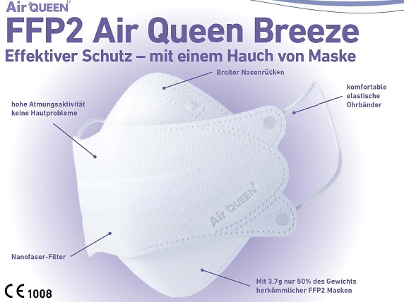 Physioshop24 | FFP2 Air Queen Breeze Maske 10 Stk. | Der Onlineshop Für ...