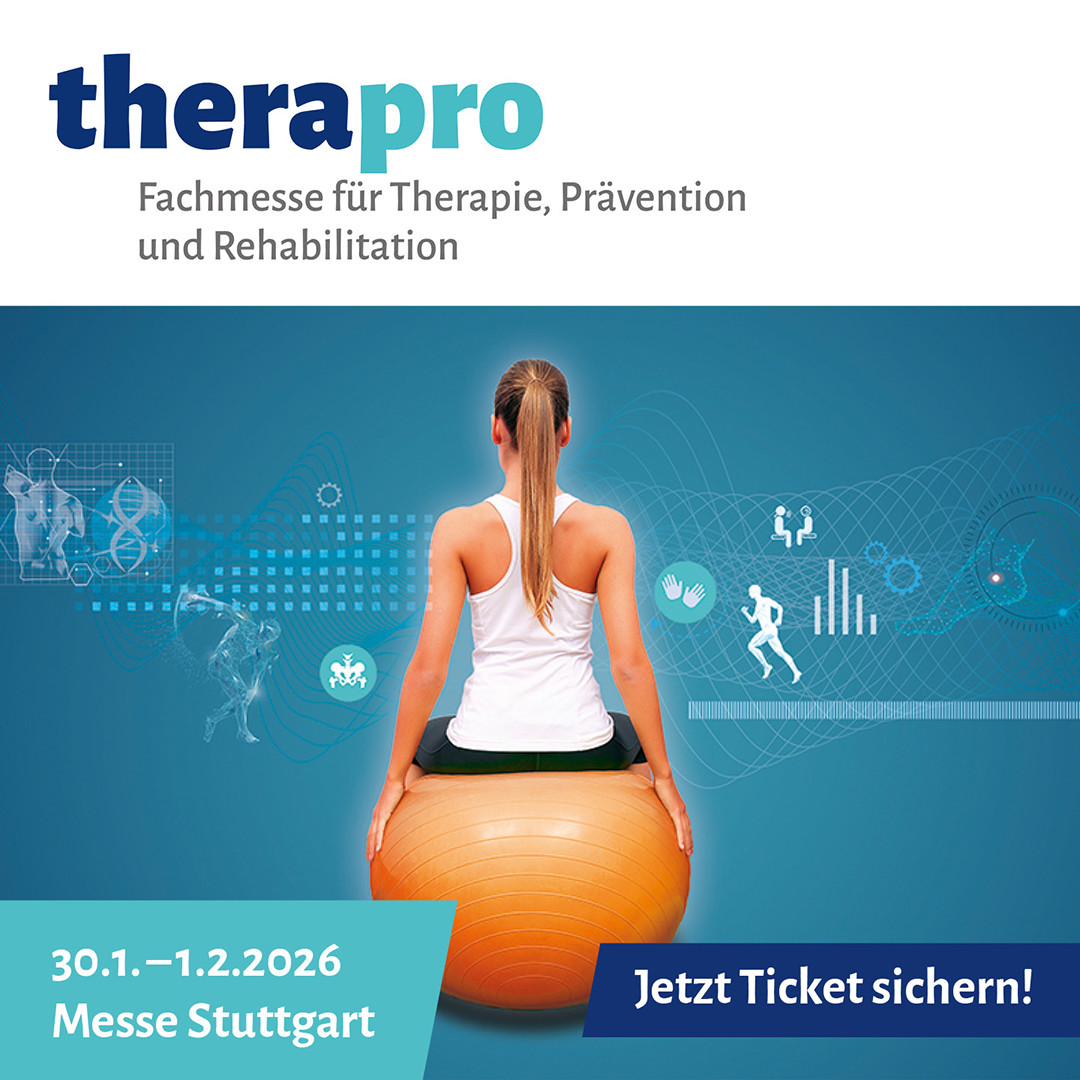 Besucht uns in Halle 4 | Stand E73 ⁠auf der therapro Messe in Stutgart!